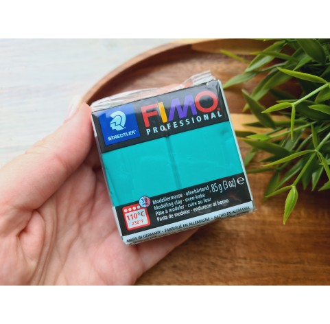 FIMO Professional, true green, Nr. 500, 85g (3oz), oven-hardening polymer clay, STAEDTLER