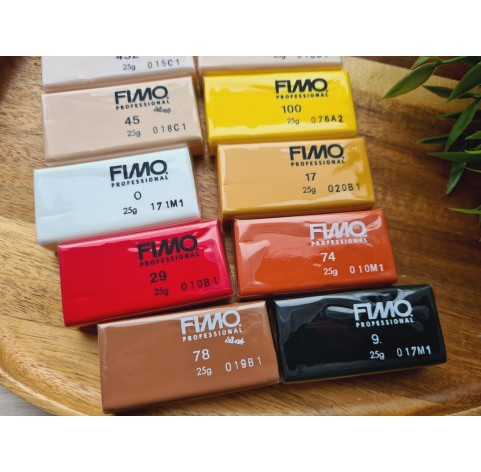 FIMO Professional, doll art, pack of 12 colors, 300g (10.58oz), oven-hardening polymer clay, STAEDTLER