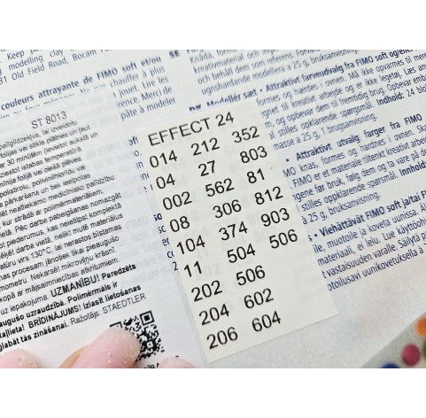 FIMO Effect, pack of 24 colors, 600g (21.16oz), oven-hardening polymer clay, STAEDTLER