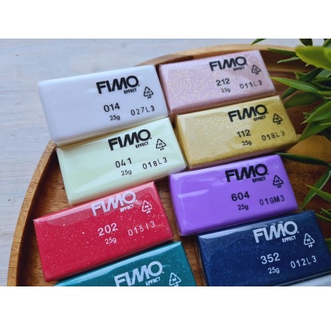 FIMO Effect, pack of 12 colors, 300g (10.58oz), oven-hardening polymer clay, STAEDTLER