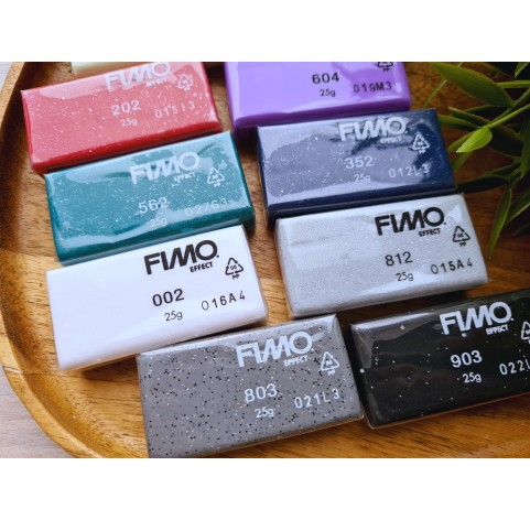 FIMO Effect, pack of 12 colors, 300g (10.58oz), oven-hardening polymer clay, STAEDTLER