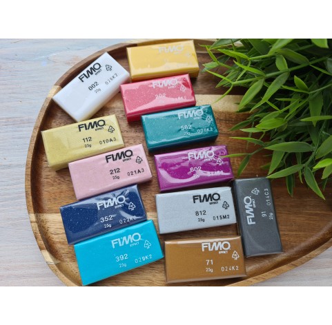 FIMO Sparkle, pack of 12 colors, 300g (10.58oz), oven-hardening polymer clay, STAEDTLER