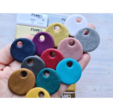 FIMO Sparkle, pack of 12 colors, 300g (10.58oz), oven-hardening polymer clay, STAEDTLER