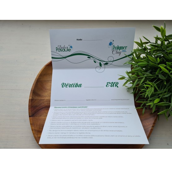 Gift card with value 10 EUR