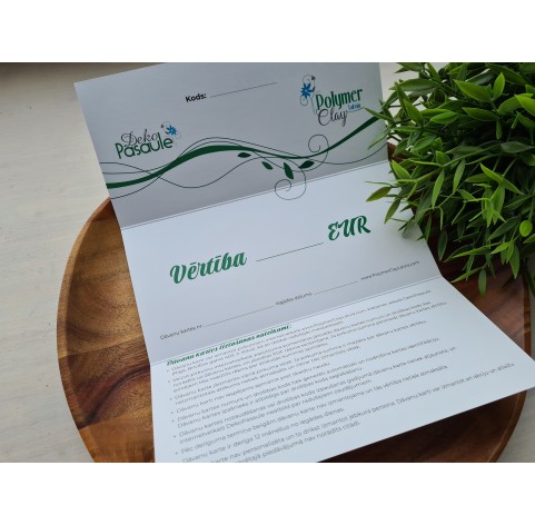 Gift card with value 90 EUR