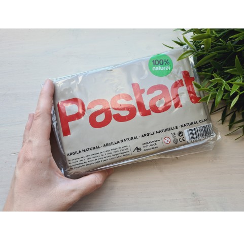 Natural modeling clay Pastart, white, 1.500 kg