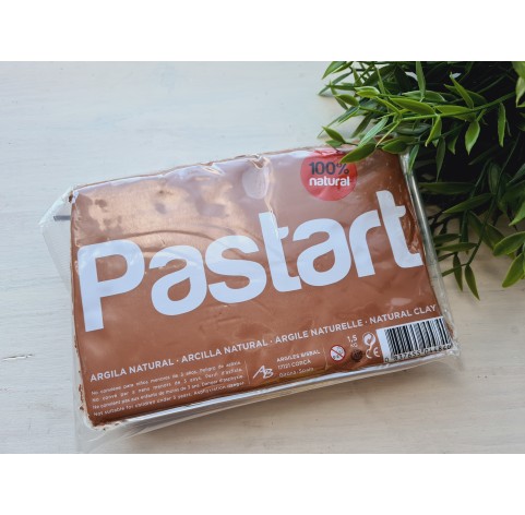 Natural modeling clay Pastart, brown, 1.500 kg