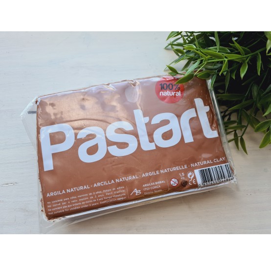 Natural modeling clay Pastart, brown, 1.500 kg