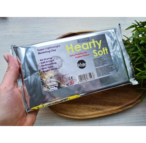 Padico Hearty, white, soft lightweight modeling clay, 200 g