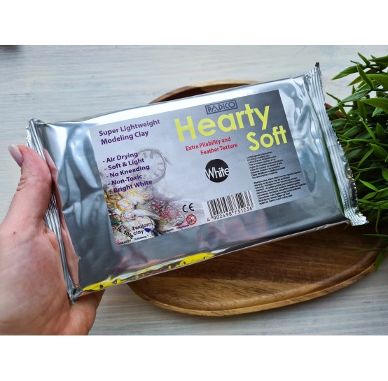Padico Hearty, white, soft lightweight modeling clay, 200 g