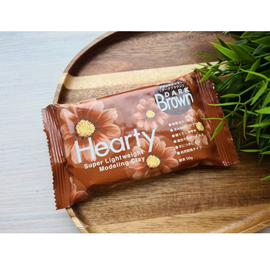 Padico Hearty, dark brown, super lightweight modeling clay, 50 g