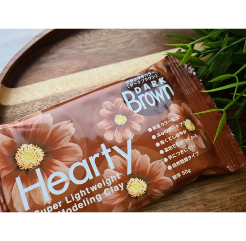 Padico Hearty, dark brown, super lightweight modeling clay, 50 g