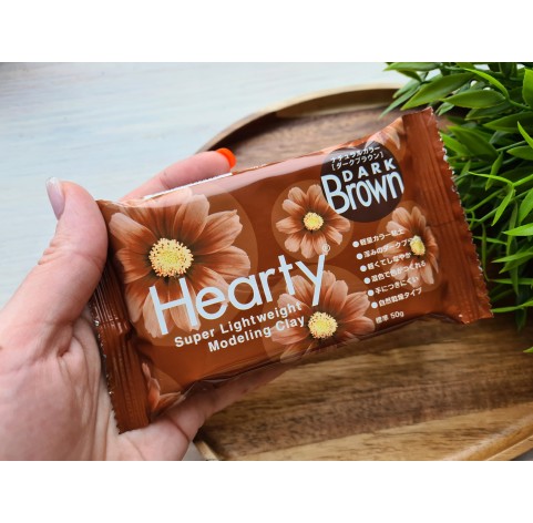 Padico Hearty, dark brown, super lightweight modeling clay, 50 g