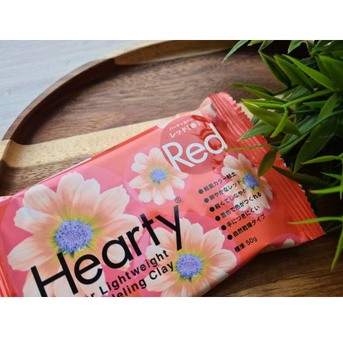 Padico Hearty, red, super lightweight modeling clay, 50 g