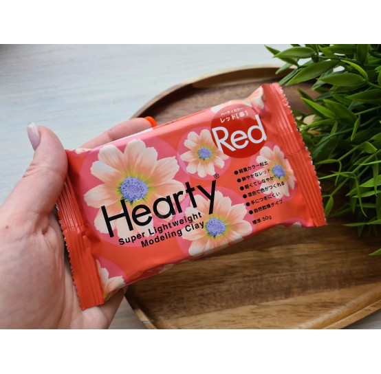 Padico Hearty, red, super lightweight modeling clay, 50 g