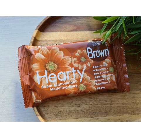 Padico Hearty, brown, super lightweight modeling clay, 50 g