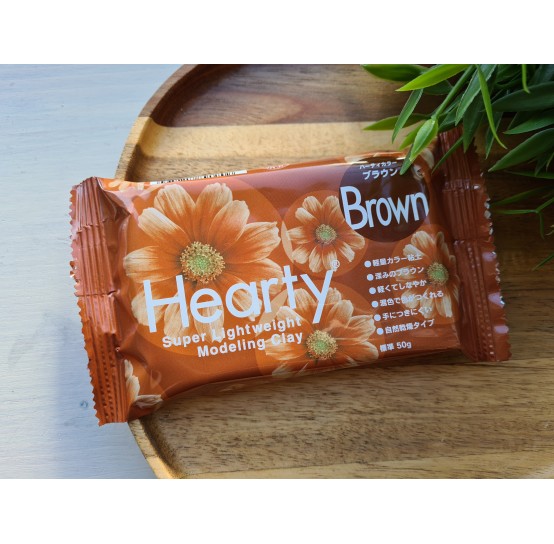 Padico Hearty, brown, super lightweight modeling clay, 50 g