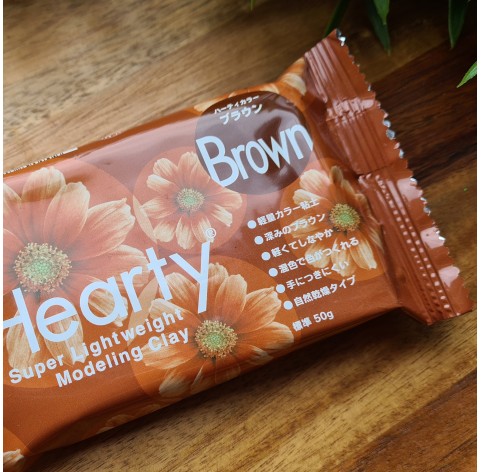 Padico Hearty, brown, super lightweight modeling clay, 50 g
