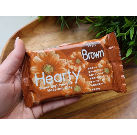 Padico Hearty, brown, super lightweight modeling clay, 50 g