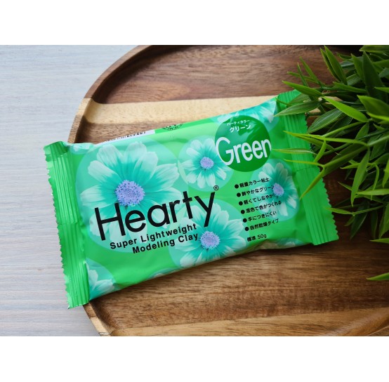 Padico Hearty, green, super lightweight modeling clay, 50 g