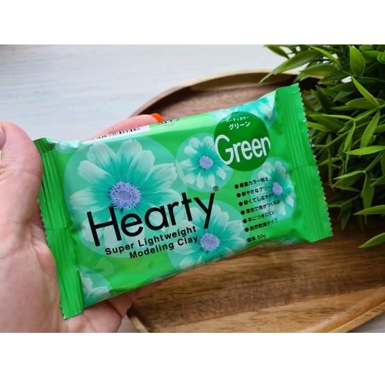 Padico Hearty, green, super lightweight modeling clay, 50 g