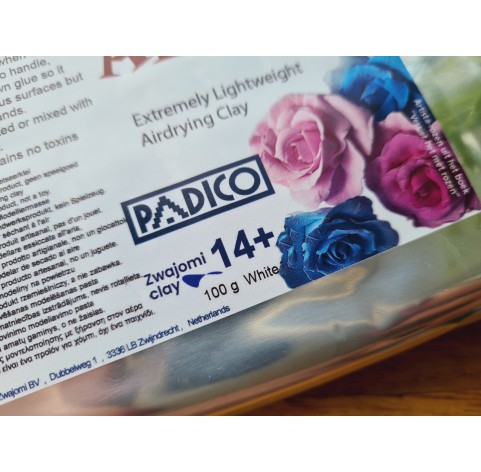 Padico Artista Soft, white, extremely lightweight modeling clay, 100 g