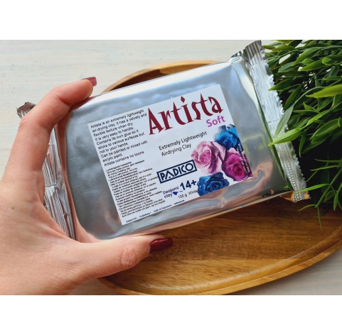 Padico Artista Soft, white, extremely lightweight modeling clay, 100 g