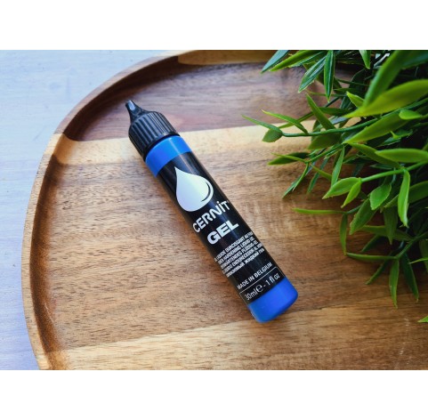 Cernit gel, blue, liquid polymer clay, 30 ml