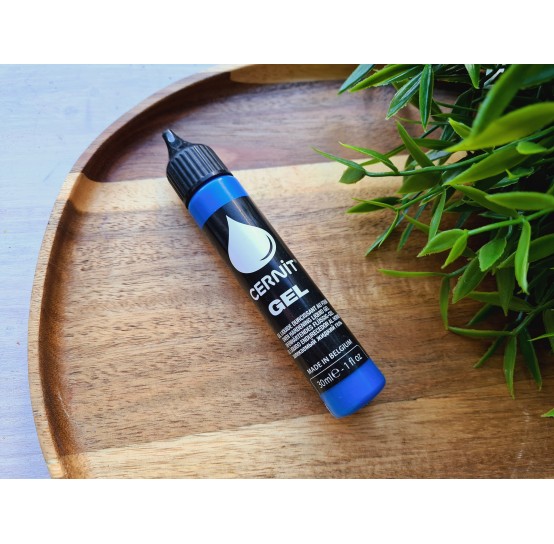 Cernit gel, blue, liquid polymer clay, 30 ml