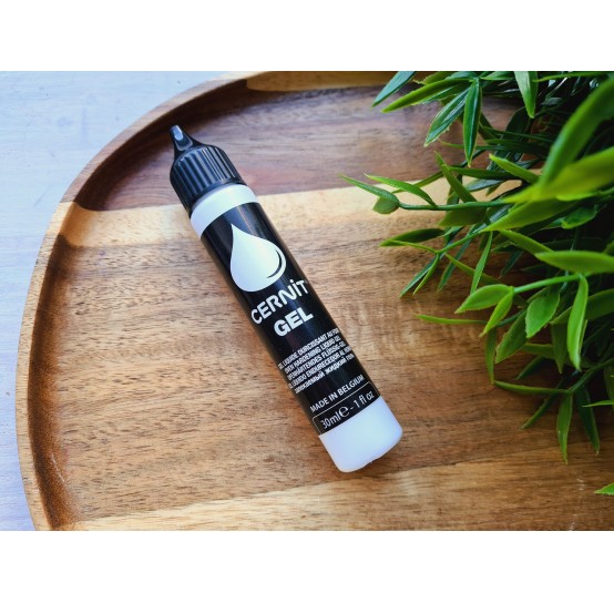 Cernit gel, white, liquid polymer clay, 30 ml