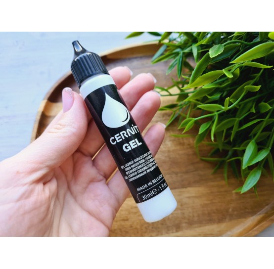 Cernit gel, white, liquid polymer clay, 30 ml