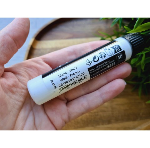 Cernit gel, white, liquid polymer clay, 30 ml