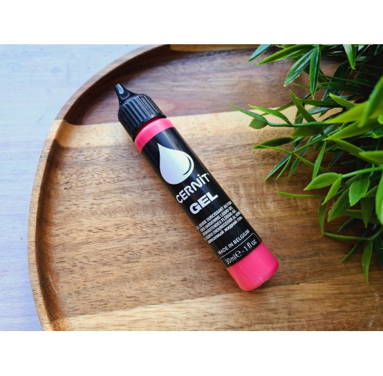 Cernit gel, red, liquid polymer clay, 30 ml
