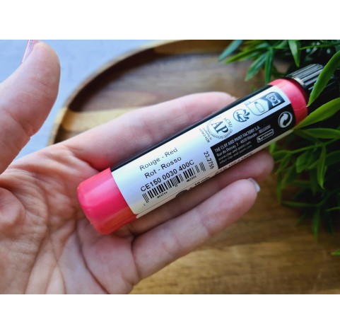 Cernit gel, red, liquid polymer clay, 30 ml
