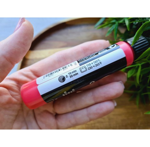 Cernit gel, red, liquid polymer clay, 30 ml