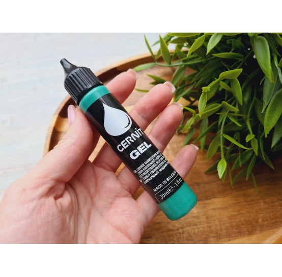 Cernit gel, green, liquid polymer clay, 30 ml