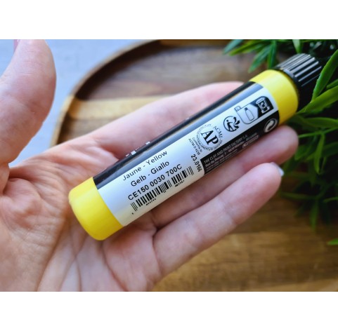 Cernit gel, yellow, liquid polymer clay, 30 ml