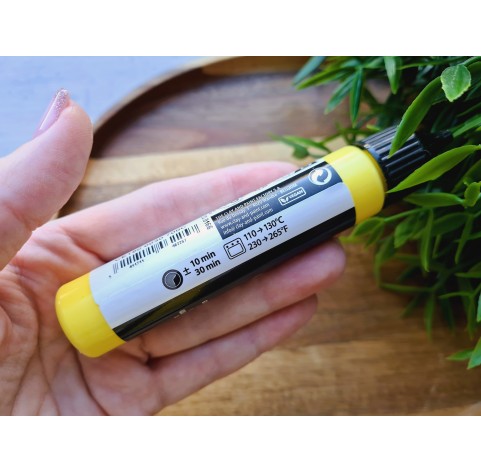Cernit gel, yellow, liquid polymer clay, 30 ml