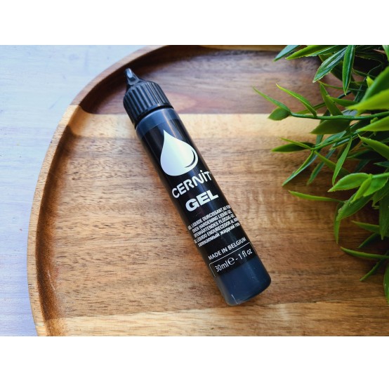 Cernit gel, black, liquid polymer clay, 30 ml