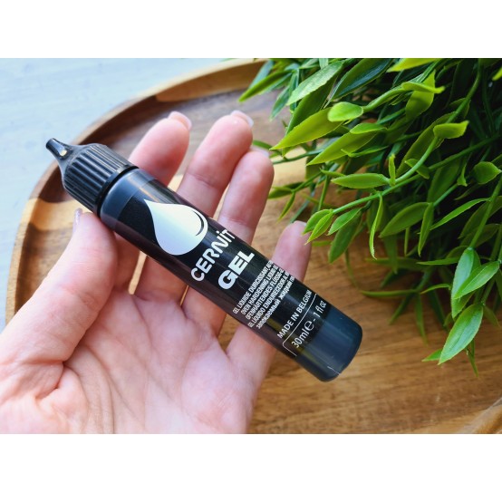 Cernit gel, black, liquid polymer clay, 30 ml