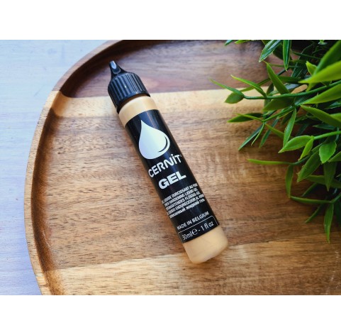 Cernit gel, gold, liquid polymer clay, 30 ml