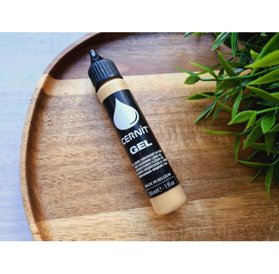 Cernit gel, gold, liquid polymer clay, 30 ml