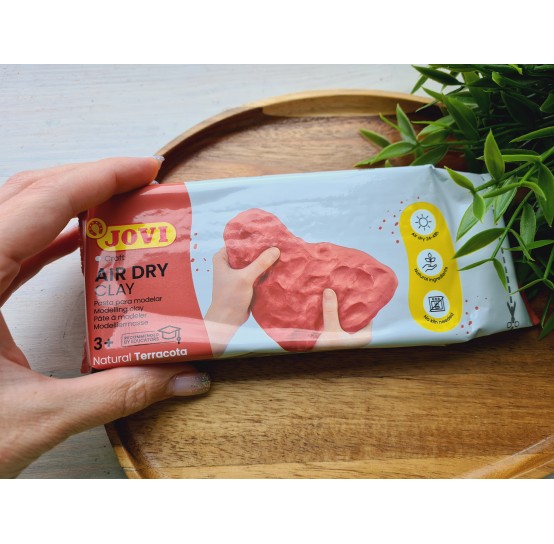 Jovi Air dry, NATURAL TERRACOTTA, modelling clay, 500g (17.63oz)