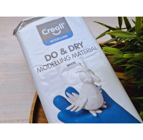 Creall, Do and Dry Air dry, white, modelling clay, 500g (17.63oz)