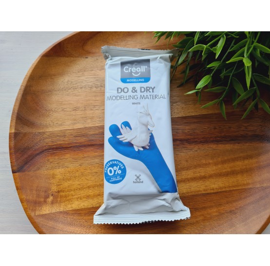 Creall, Do and Dry Air dry, white, modelling clay, 500g (17.63oz)