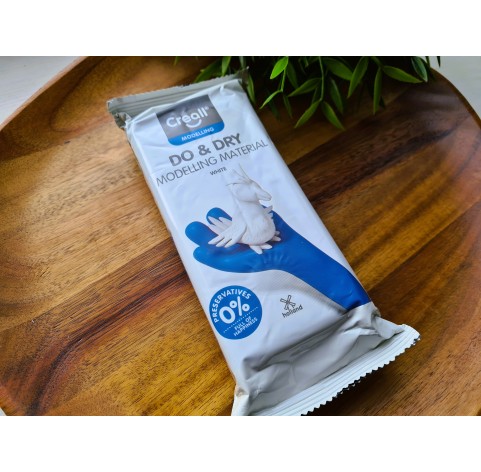 Creall, Do and Dry Air dry, white, modelling clay, 500g (17.63oz)