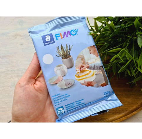 FIMO Air Basic, white, 250g (8.82oz), modelling clay, STAEDTLER