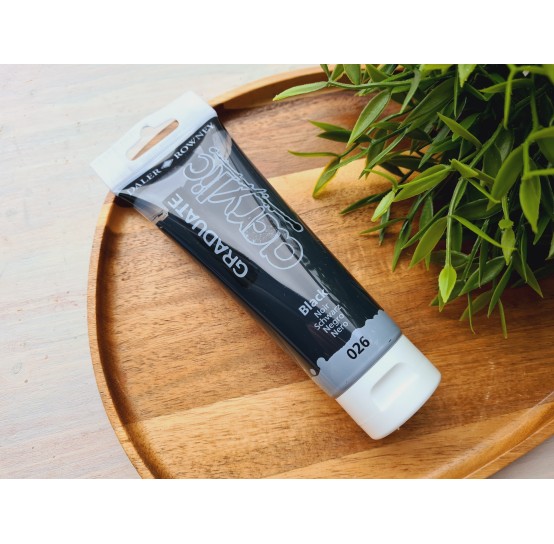 Acrylic paint DALER ROWNEY, Graduate, black, No. 026, 120 ml