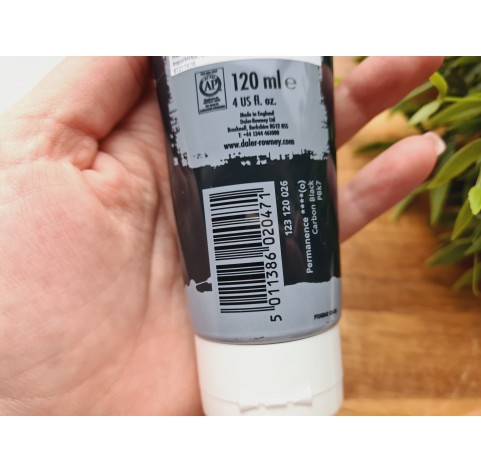 Acrylic paint DALER ROWNEY, Graduate, black, No. 026, 120 ml