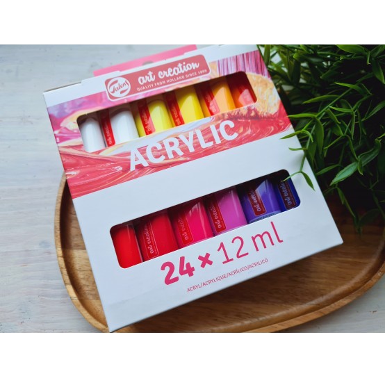 Acrylic paints Royal Talens, 24 colors, 12 ml